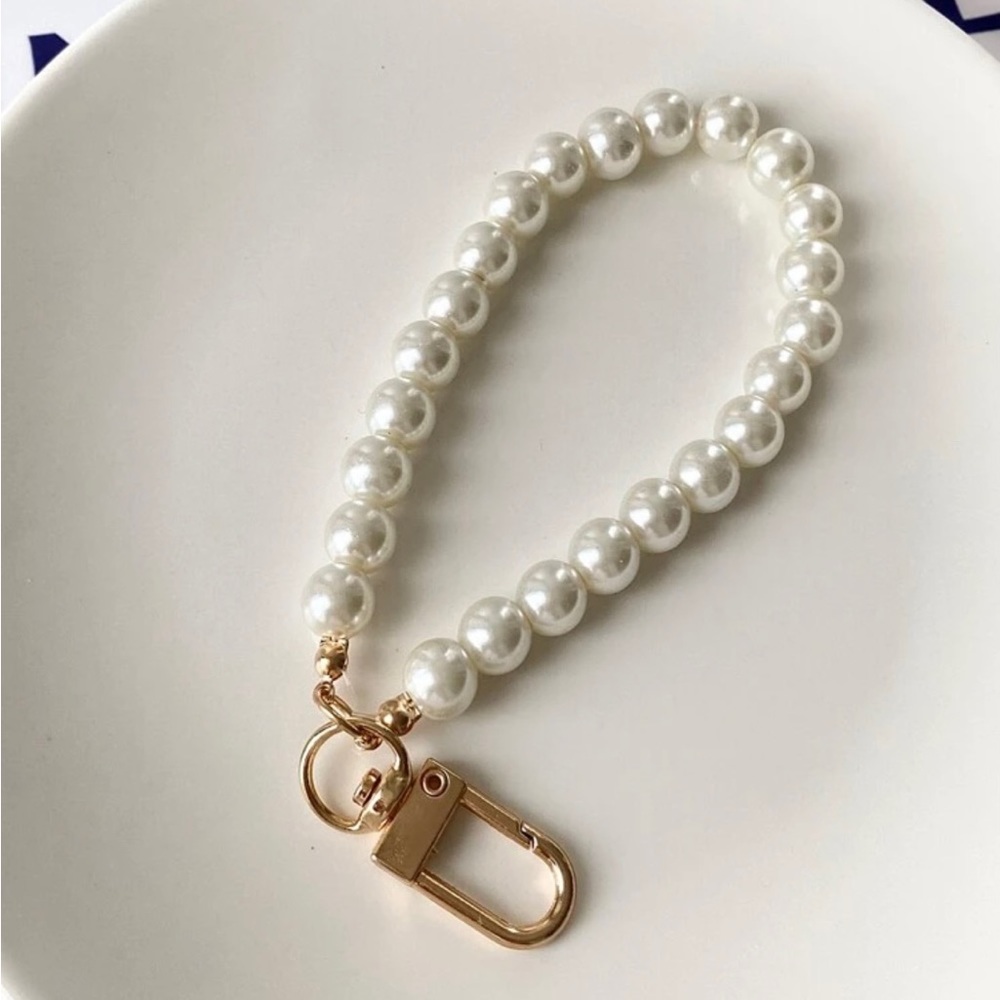 Faux Pearl Bag Charm